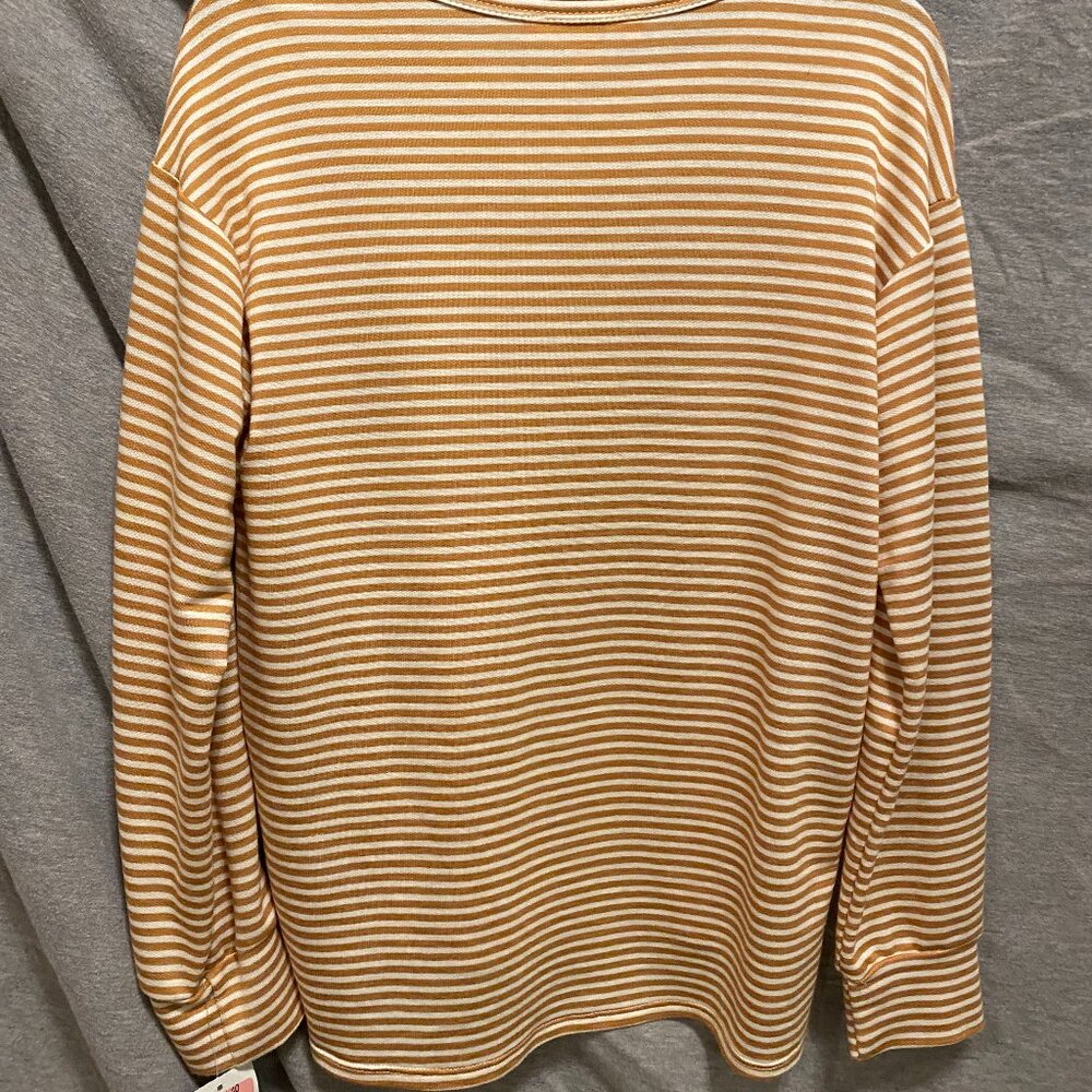 NWT Moa Moa Long Sleeve Shirt Women's Stripped LARGE - Picture 3 of 5